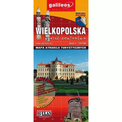 Mapa atrakcji turystycznych Wielkopolska. Cz�� centralna 1:120 000