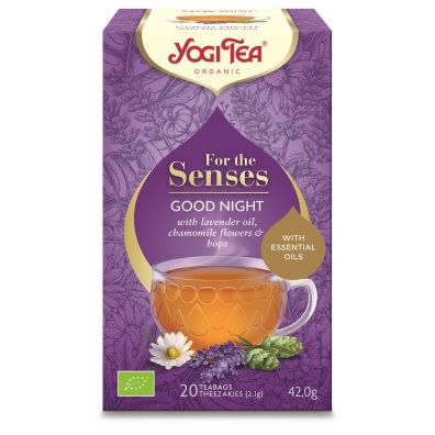 Yogi Tea Herbatka dla zmysw na dobranoc z olejkiem lawendowym (for the senses good night) 42 g Bio