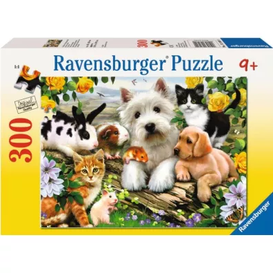 Puzzle XXL 300 el. Szczliwe zwierzta Ravensburger