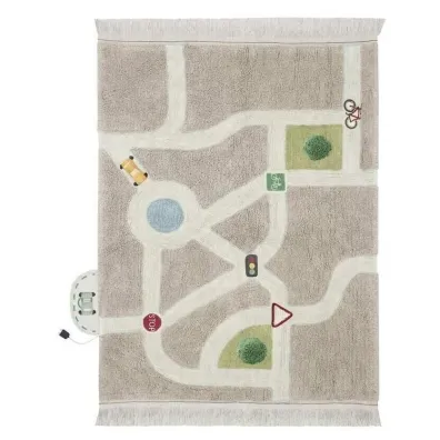 Dywan bawe�niany do zabawy mapa miasta 120x170cm