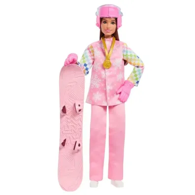 Barbie Careers Snowboarder Doll in Pink Jacket Mattel