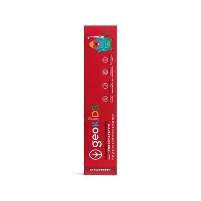 Georganics GeoKIDS, Naturalna pasta do z�b�w dla dzieci z hydroksyapatytem, na mocne szkliwo, Strawberry 75 ml