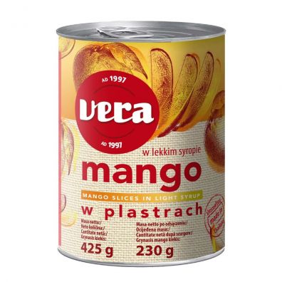 Vera Mango w plastrach syropie 425 g