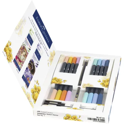 Faber-Castell Pisak goldfaber sketch dwustronny zestawmanga no.1 romantic 8 pisak�w + akcesoria