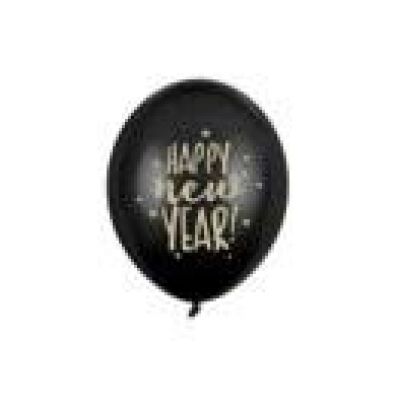 Фото - Інші прикраси Balony Happy New Year Pastel Black 30cm 6szt