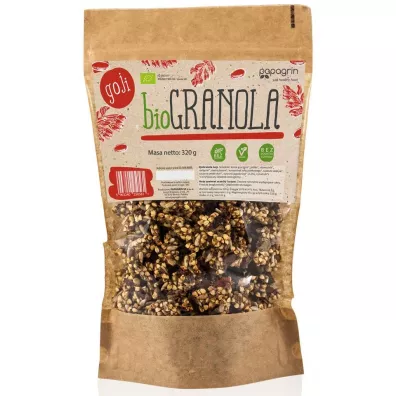 Papagrin Granola Goji bez glutenu 320 g Bio