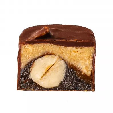 Fizi Baton w polewie czekoladowej Hazelnut + caramel zgrzewka 10 x 45 g