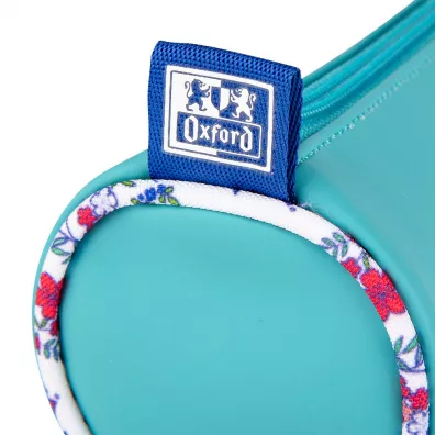 Oxford Pirnik tuba Floral pastel turkusowy