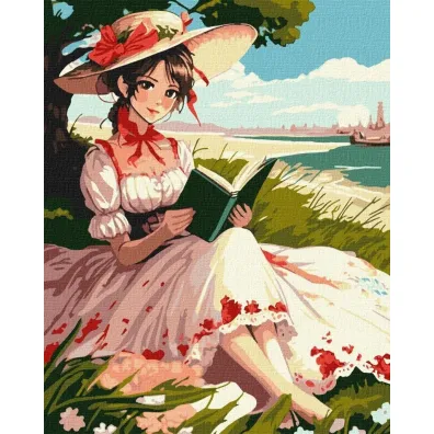 Ideyka Malowanie po numerach - Czytanie 40x50cm