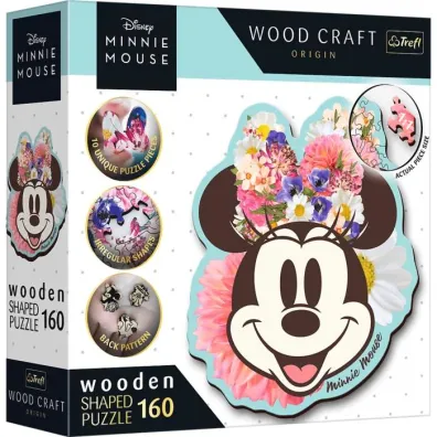 Puzzle drewniane 160 el. Stylowa Myszka Minnie Trefl