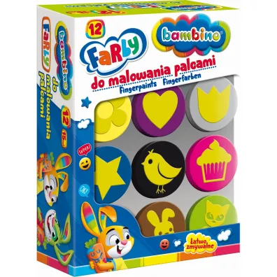 St. Majewski Farby do malowania palcami Bambino 12x15ml
