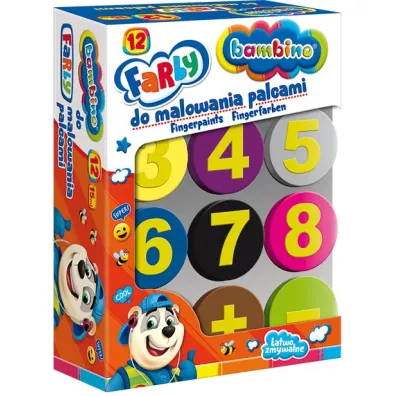 St. Majewski Farby do malowania palcami Bambino 12x15ml