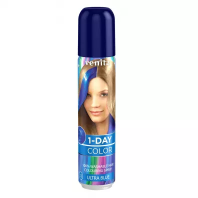 Venita 1-Day Color koloryzuj�cy spray do w�os�w Szafirowy B��kit 50 ml