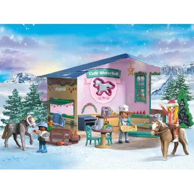 Playmobil Horses of Waterfall �wi�teczne wypieki w kawiarni je�dzieckiej 71952