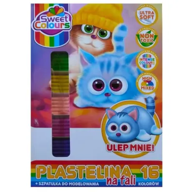 Sweet colours Plastelina na fali 16 szt.