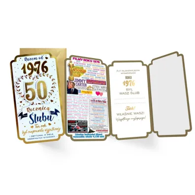 Kukartka Karnet Rocznica �lubu 50