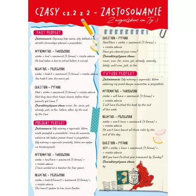 Henry Dwustronna plansza/ciga A4 Jzyk angielski czasy. Cz 2