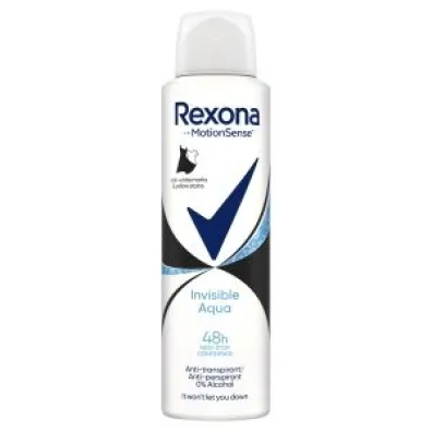 Rexona Invisible Aqua Dezodorant w sprayu 150 ml