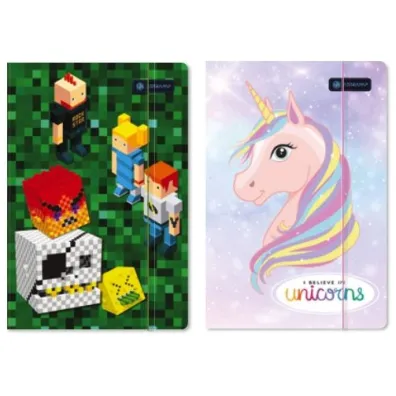 Astra Teczka A4 z gumk� Pixel&Unicorn
