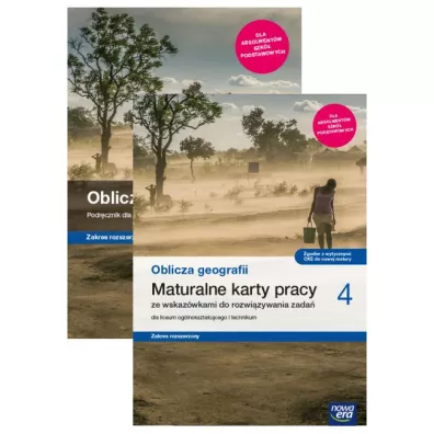 Pakiet Oblicza geografii 4. Podrcznik i maturalne karty pracy dla liceum oglnoksztaccego i technikum. Zakres rozszerzony. Szkoy ponadpodstawowe - Marcin witoniak, Tomasz Rachwa, Pawe  Kroh, Czesaw Adamiak