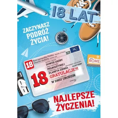 Armin Style KARNET URODZINY 18 B6 Z KOP AS GIFT M-160 FOL