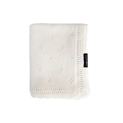 LullaLove Kocyk a�urowy daisy - kokos