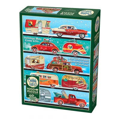 Puzzle 1000 witeczna podr G3 Cobble Hill