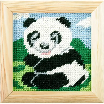 Haft z ramk�. Moje pierwsze wyszywanie - Mi� panda Anex-bis