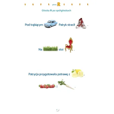 Zdania obrazkowo-wyrazowe. Materia� do terapii g�osek r, l, li, j Zdania obrazkowo-wyrazowe