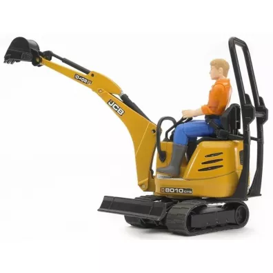 Mikrokoparka JCB 8010 CTS z figurk budowlaca