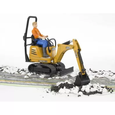 Mikrokoparka JCB 8010 CTS z figurk budowlaca