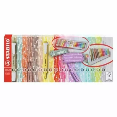 Zakrelacz Swing Cool pastel 18 kolorw STABILO