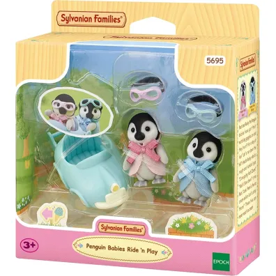 Sylvanian Pingwinki w samochodzie