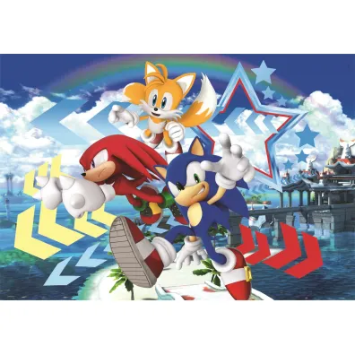 Puzzle 104 el. SuperColor. Sonic Clementoni