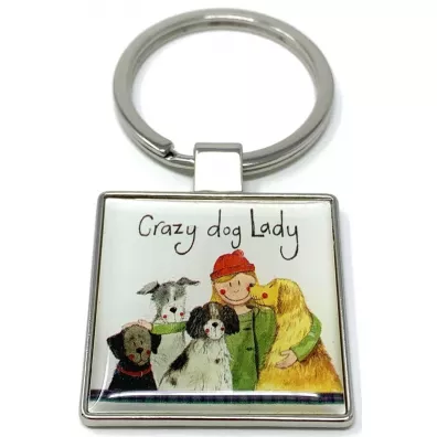 Alex Clark Brelok do kluczy K29 Crazy Dog Lady Psiara