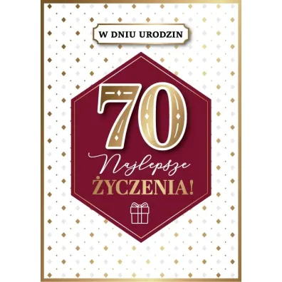 Armin Style KARNET URODZINY 70 B6 Z KOP AS GM-1222 FOL