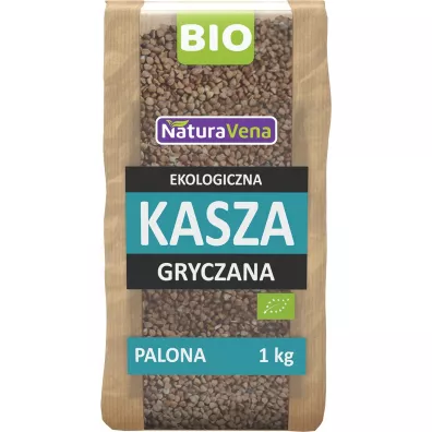 NaturaVena Kasza gryczana palona 1 kg bio