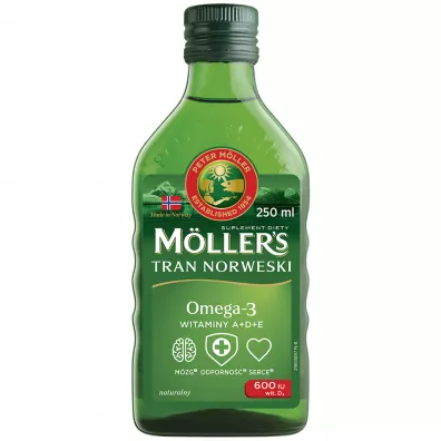 Moller`s Tran norweski suplement diety Naturalny 250 ml