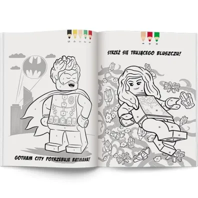 Lego Dc Comics Super Heroes. Kolorowanka wed�ug kodu