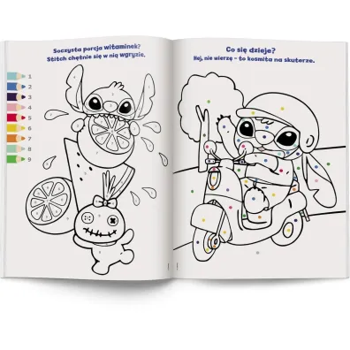 DISNEY STITCH. KOLOROWANKA WED�UG KODU