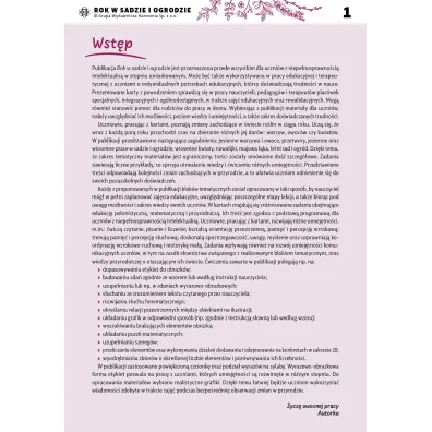 Rok w sadzie i ogrodzie materia�y dla uczni�w z niepe�nosprawno�ci� Poznaj� pytam wiem