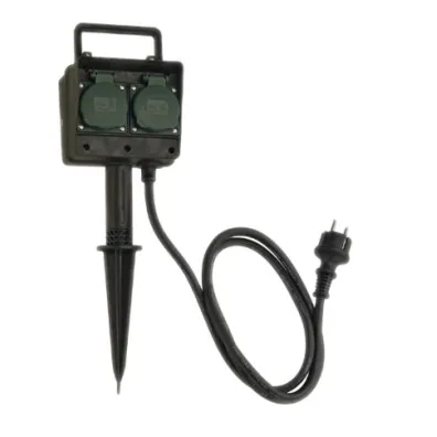 Orno Gniazda ogrodowe 2x2p+z 1,5m ip44 3g1,5 mm2