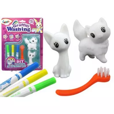 Zestaw artystyczny DIY Kotki 2szt Leantoys
