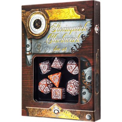 Komplet Steampunk - Clockwork - Karmelowo-Biay Q-Workshop