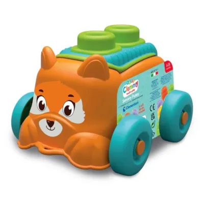 Auto sensoryczne z klockami mi�kkimi 16 cm Szczeniaczek Clementoni