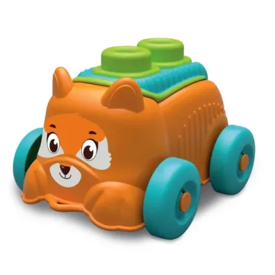 Auto sensoryczne z klockami mi�kkimi 16 cm Szczeniaczek Clementoni