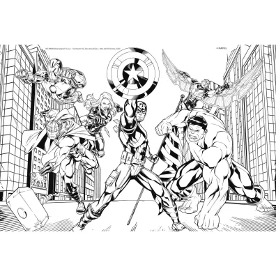 Puzzle 60 el. Double-face Avengers Lisciani