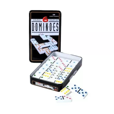Domino Double 6 w metalowym pudeku Quint