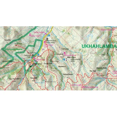Drakensberg Ukhahlamba Park trekking map 1:100 000  laminat