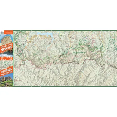Drakensberg Ukhahlamba Park trekking map 1:100 000  laminat